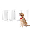 4-Panel 24" Retractable Freestanding Wood Dog Fence product image