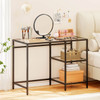 42" Computer Desk with 2 Open Shelves and Tempered Glasss product image