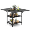 47” Rectangular Dining Table for 4-6People with 2-Layer Storage product image