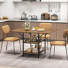 47” Rectangular Dining Table for 4-6People with 2-Layer Storage product image