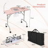 Folding Manicure Nail Table with Flexible LED Lamp product image