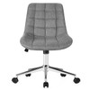 Goplus Upholstered Armless Office Chair with Adjustable Height & Wheels for product image