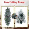 Foldable Christmas Centerpiece with 3 Candle Holder (1- or 2-Pack) product image
