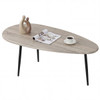 Oval Coffee Table with Sturdy Metal Construction and Compact Design product image