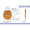 Round Toilet Seat with Easy Clean & Change Hinge product image