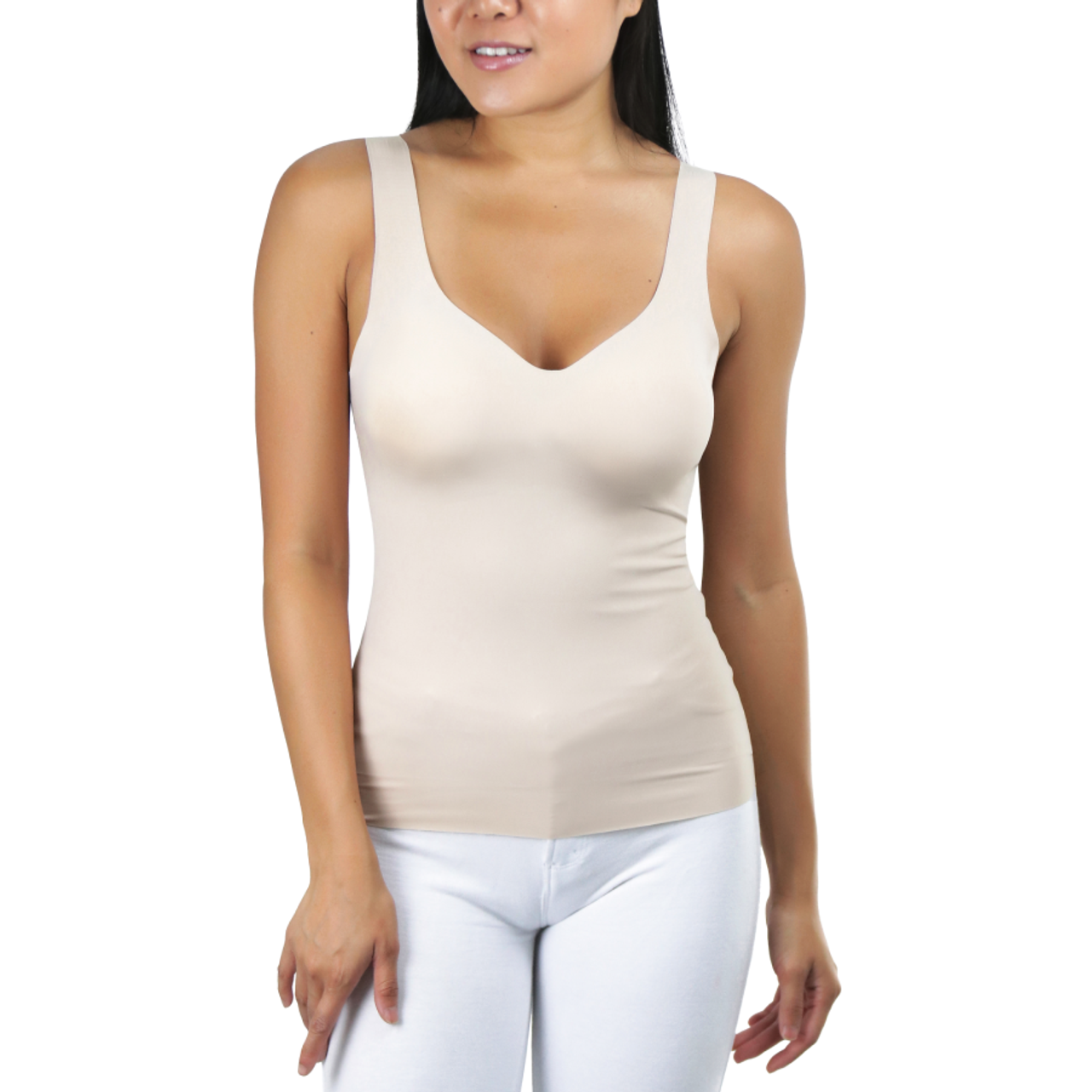 Women's Seamless Torso Shaping V-Neck Shapewear Camisole