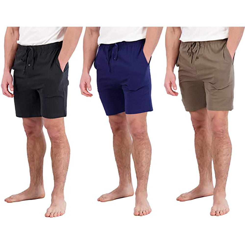 Men's Cotton Lounge Shorts with Pockets 