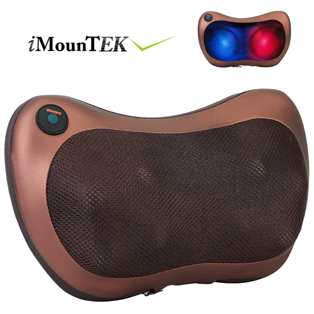 Neck Massager, iMounTEK Electric Back Massager with Heat Deep Tissue 3D  Kneading Massage for Muscles Pain Relief Relax in Car Office and Home