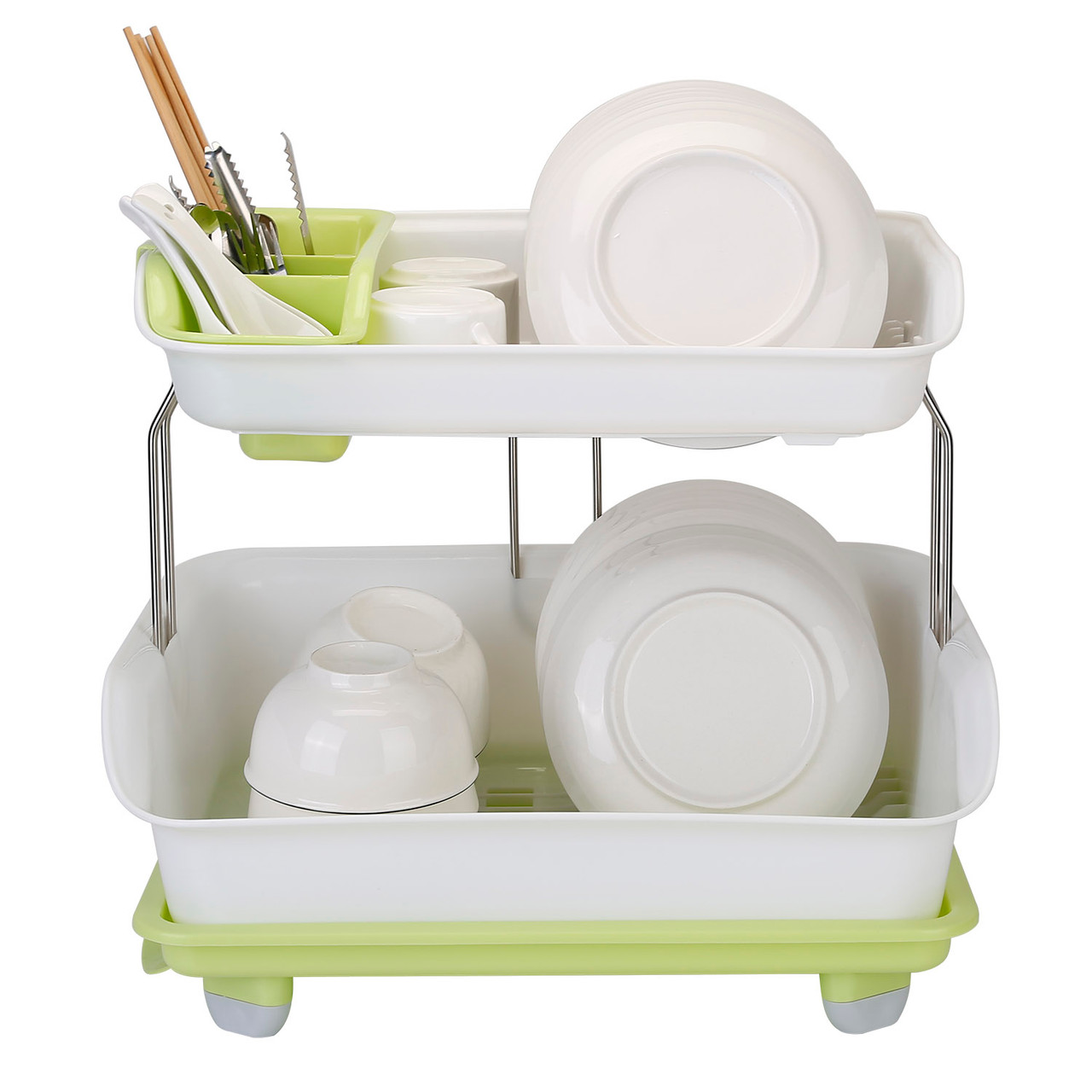 Over The Sink Dish Drying Rack, iMounTEK 2-Tier Rustproof Kitchen