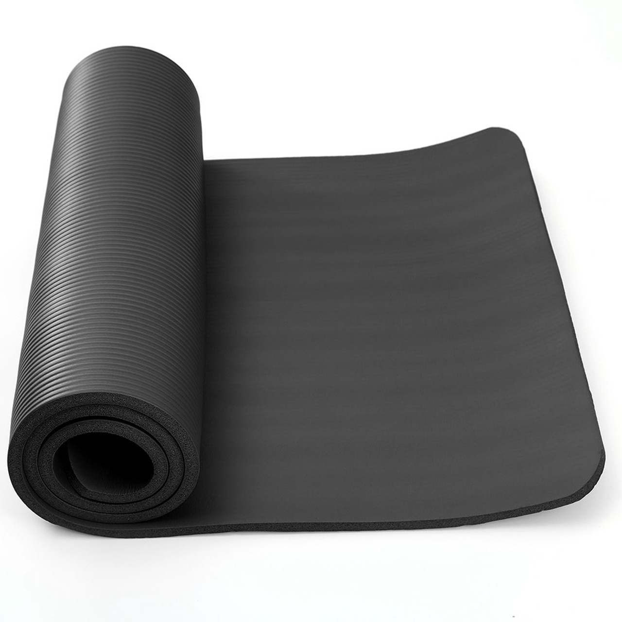 Thick Yoga and Pilates Exercise Mat with Carrying Strap