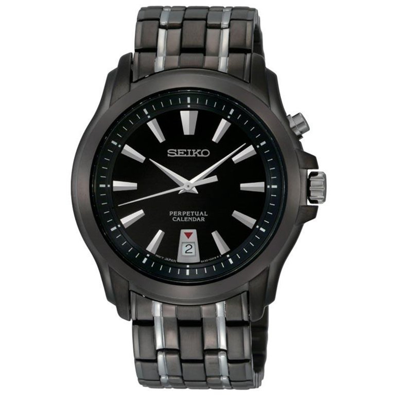 Seiko™ Men's Perpetual Calendar Stainless Steel Watch - UntilGone.com