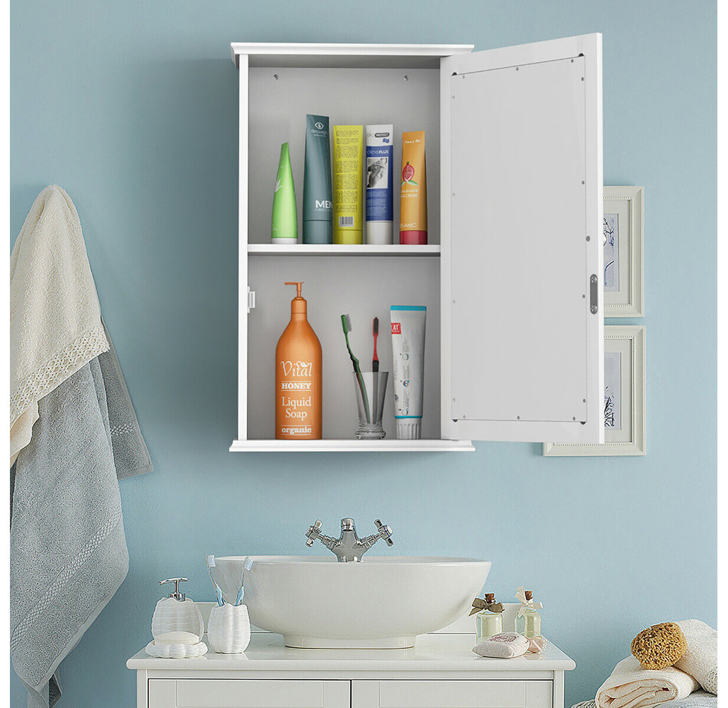 Wall Mounted Bathroom Medicine with Mirrored Door