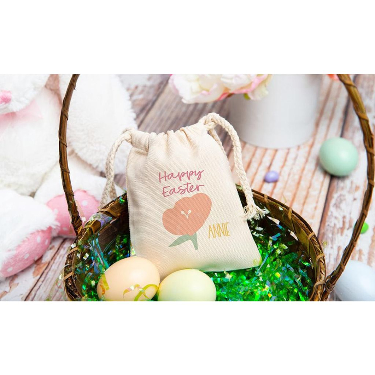 Custom Easter Egg Drawstring Sack