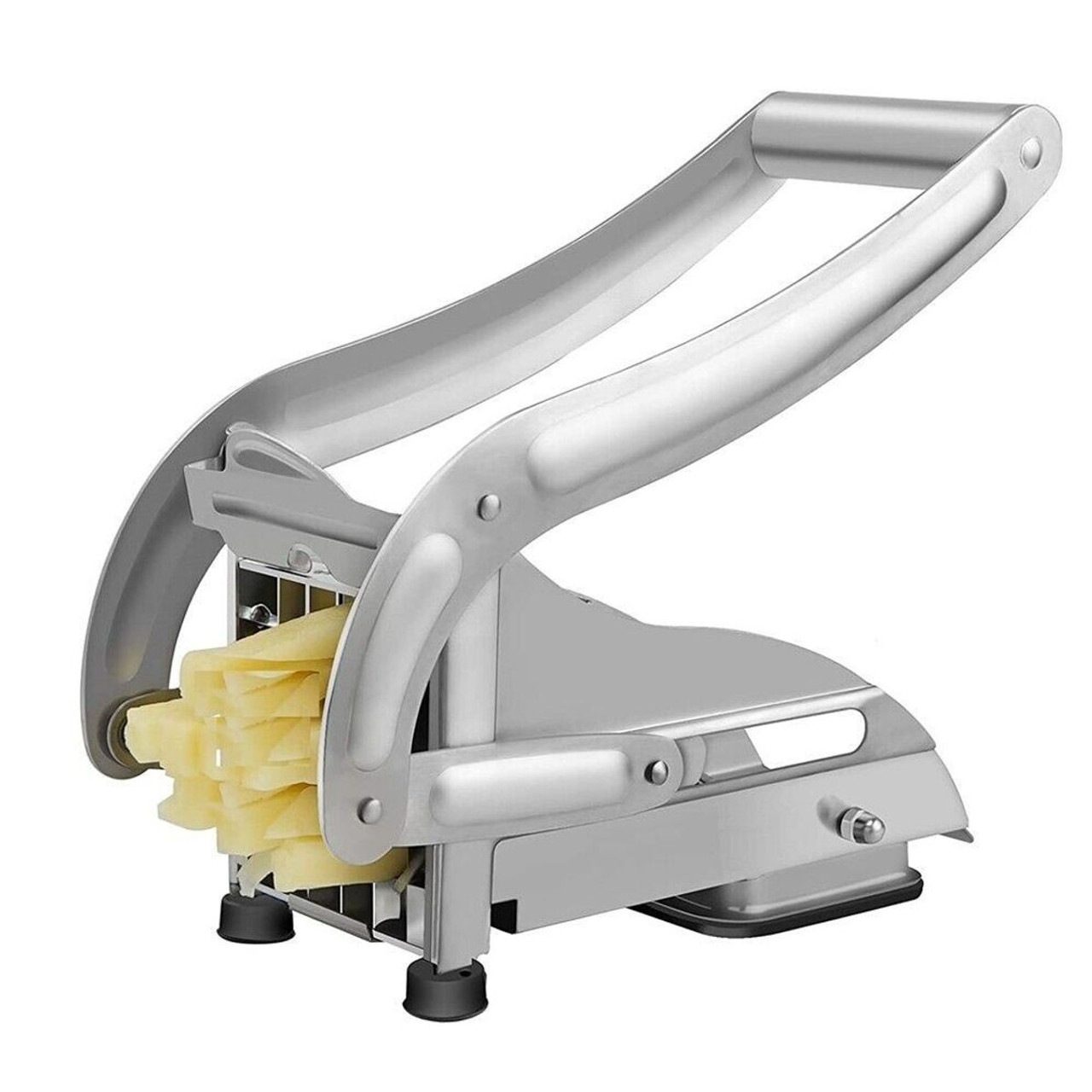 1 x RAW Customer Returns French Fry Cutter, Stainless Steel Potato