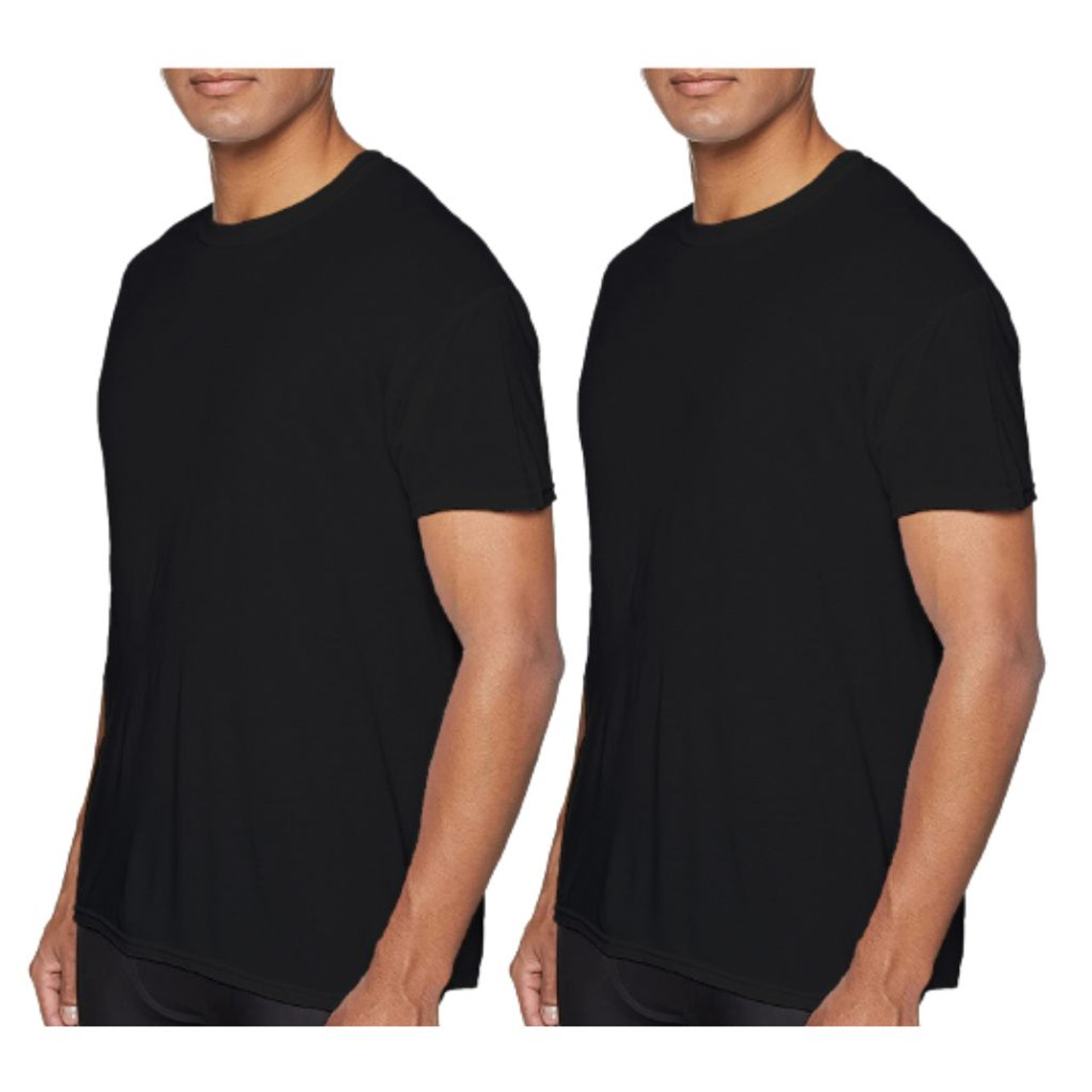 Slim Crewneck Tee - 2 Pack - Black