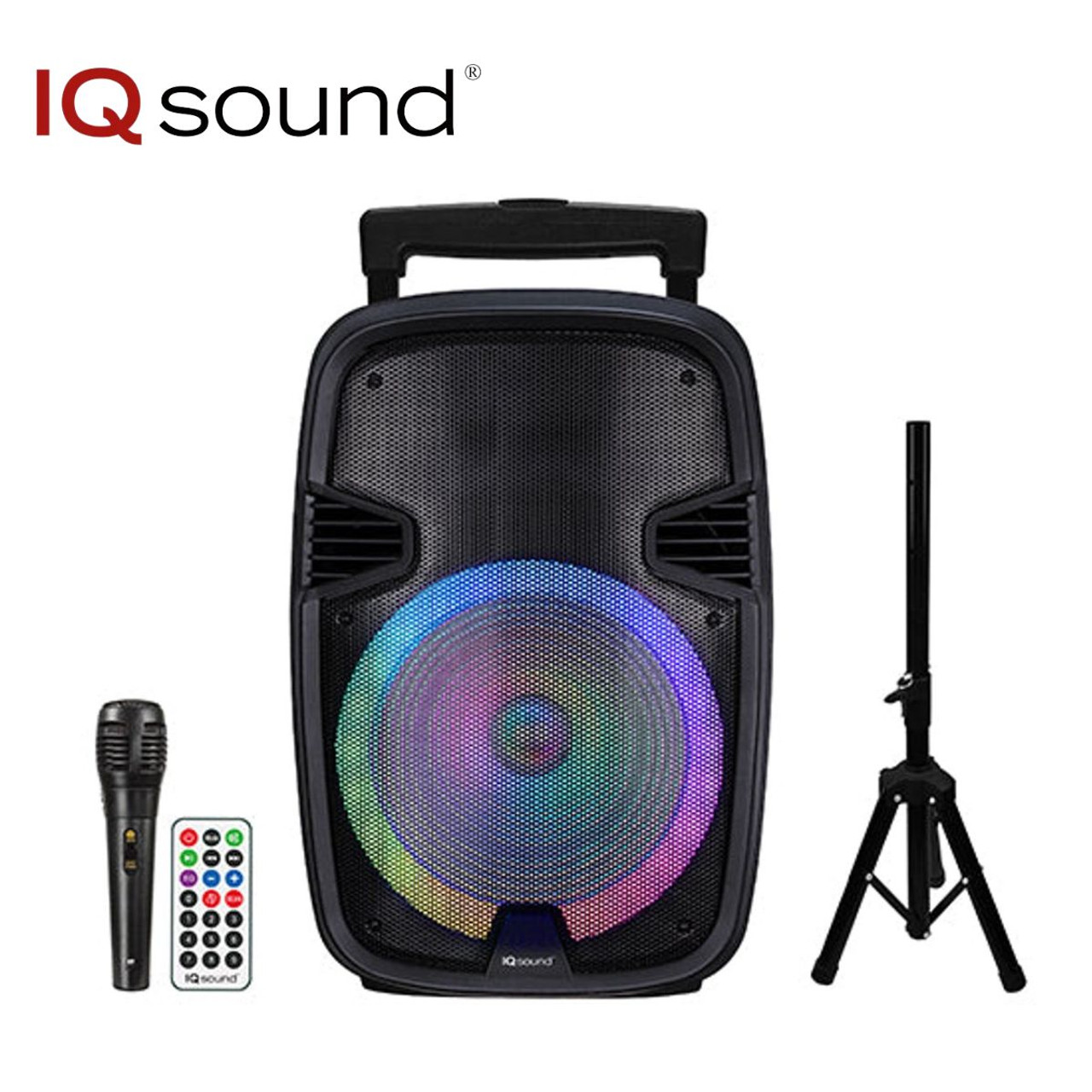 15 Portable Bluetooth Speaker with True Wireless Stereo and Mic  (IQ-5715DJBT)