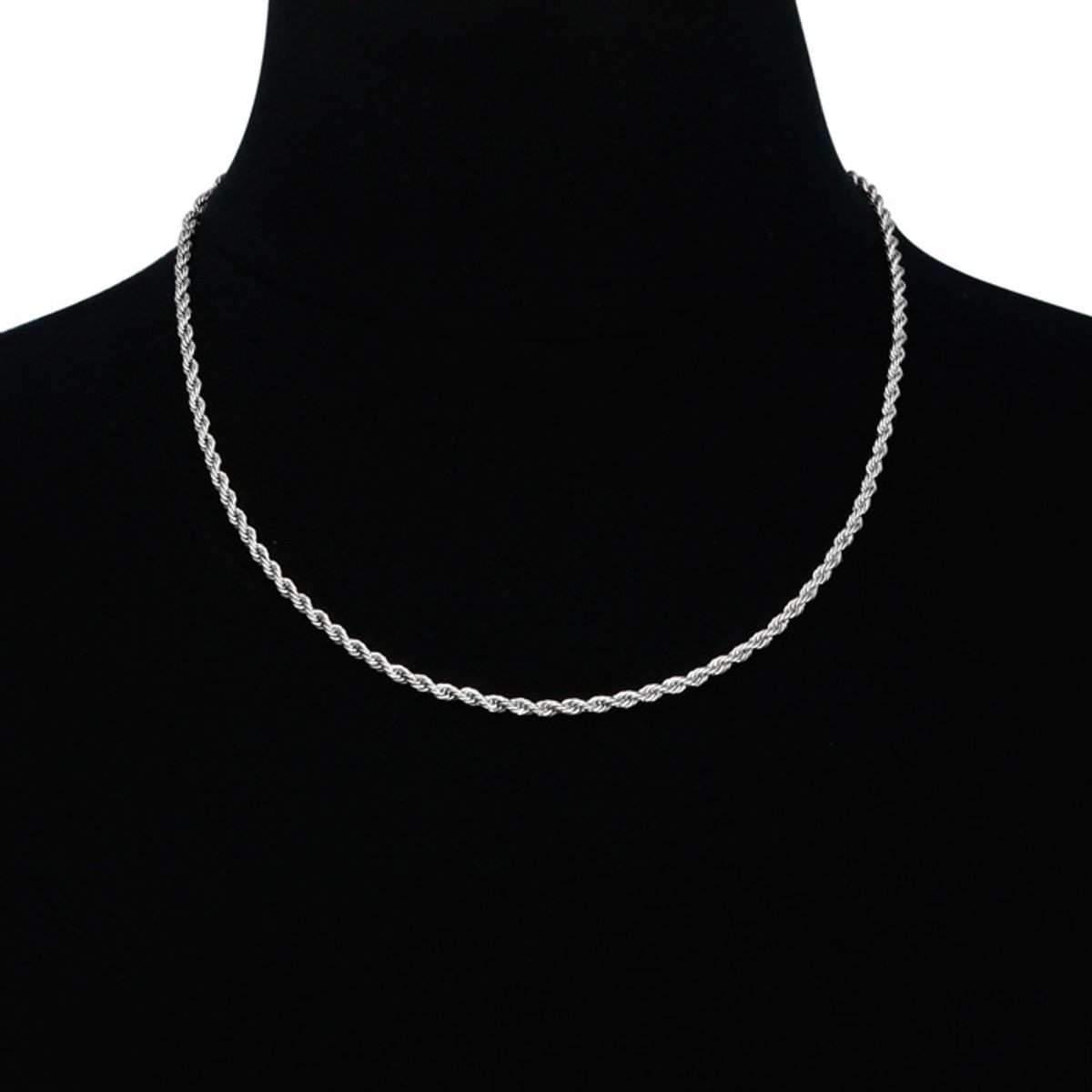 Men's Stainless Steel 20-Inch Rope Chain - UntilGone.com