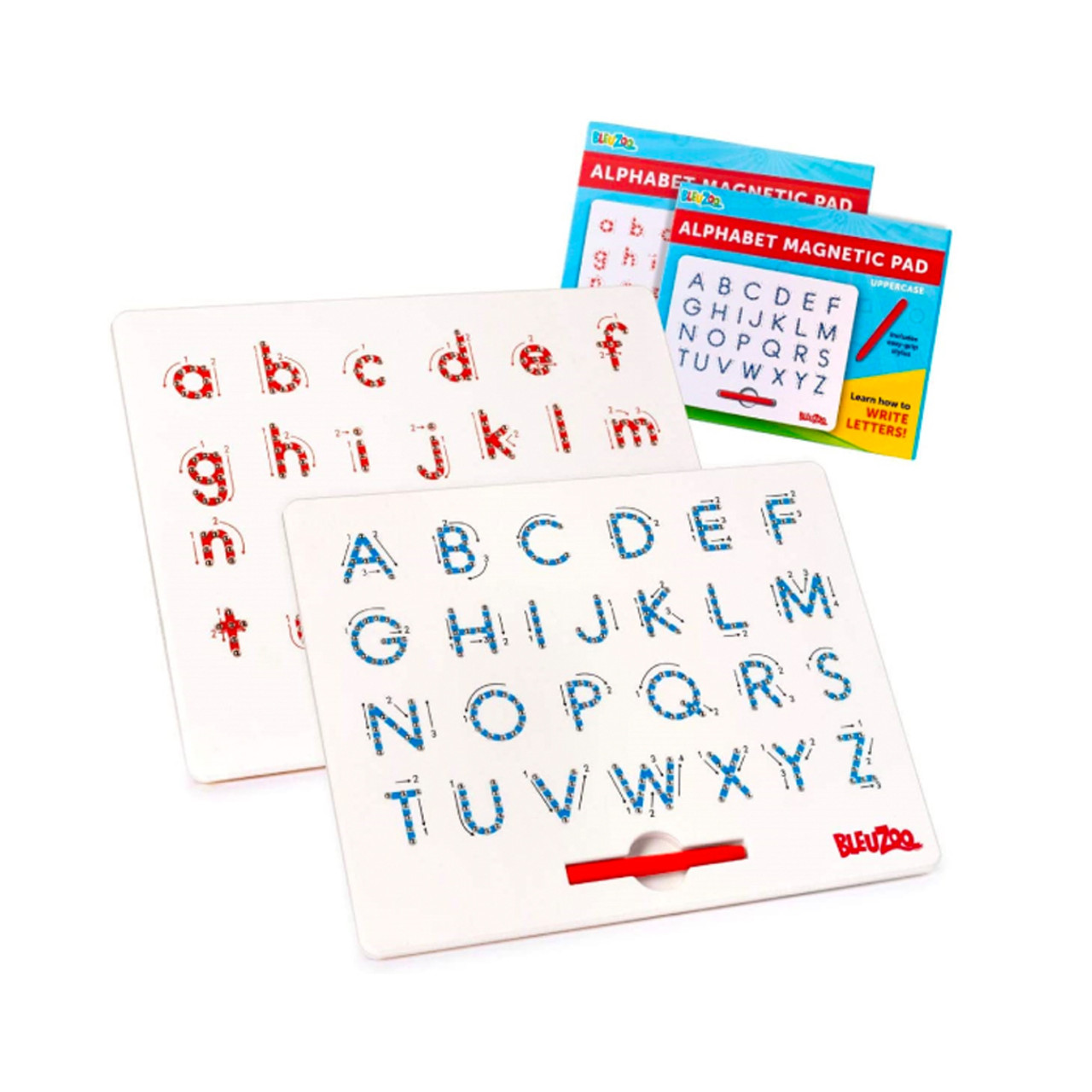 BleuZoo 2-in-1 Alphabet Magnetic Letter Tracing Board 