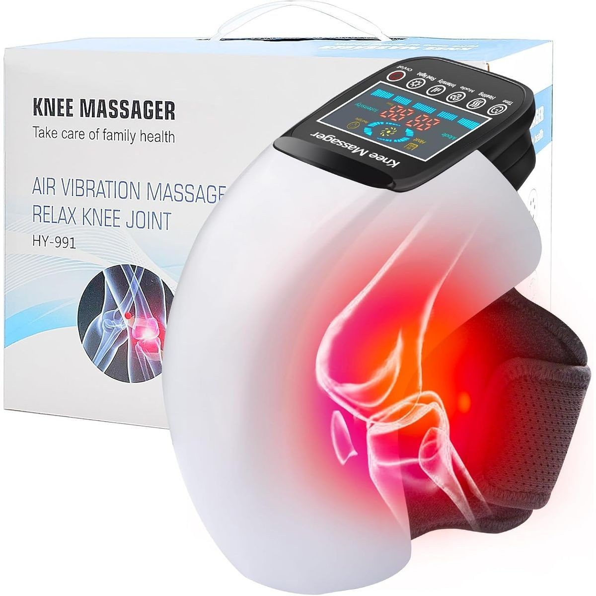 3-in-1 Knee Massager with Adjustable Temp, Vibration and 3D Massage -  UntilGone.com