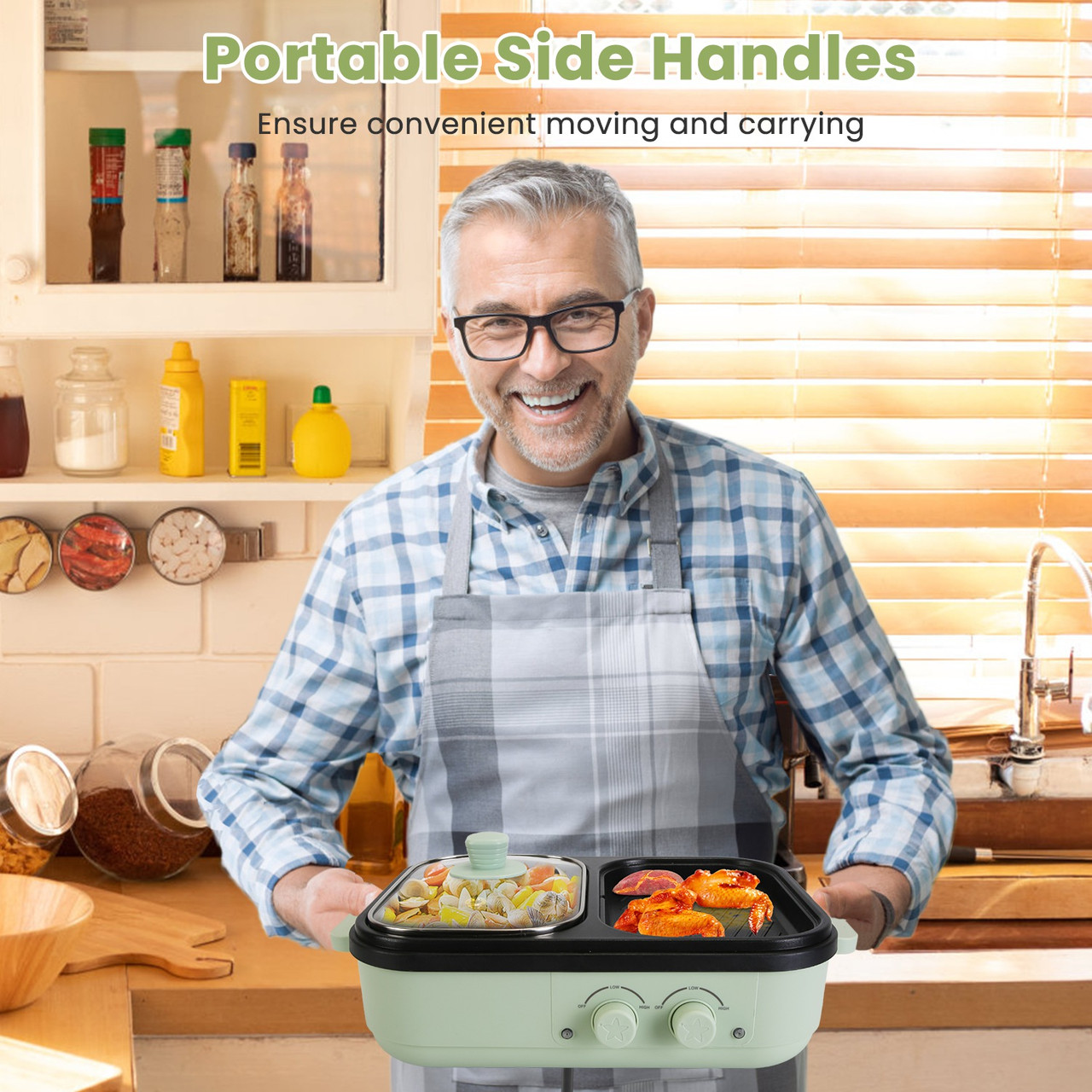 2-in-1 Electric Hot Pot and Grill - UntilGone.com