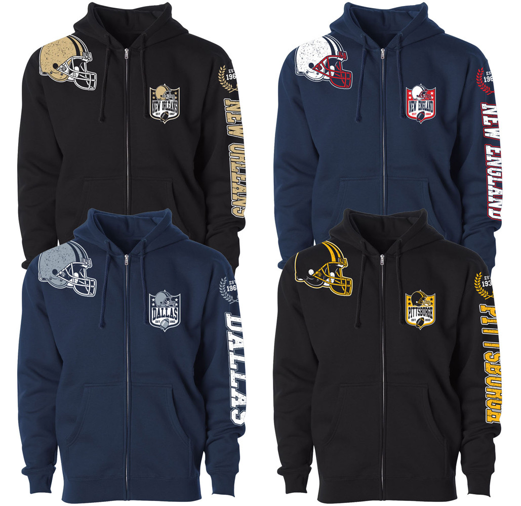 NFL TEAM APPAREL ハーフジップ Football Home Team Zip-up Hoodie - UntilGone.com