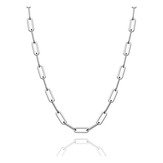 3.5mm 925 Sterling Silver Paperclip Lobster Clasp Chain product