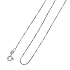 Solid 925 Sterling Silver 1.5mm Italian Box Chain product