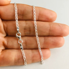 Italian-Made 925 Sterling Silver 2mm Mariner Chain product