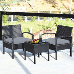 3-Piece Rattan Furniture Conversation Set product