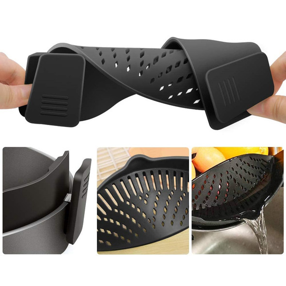 Clip-on Silicone Pot Strainer (2-Pack) product image