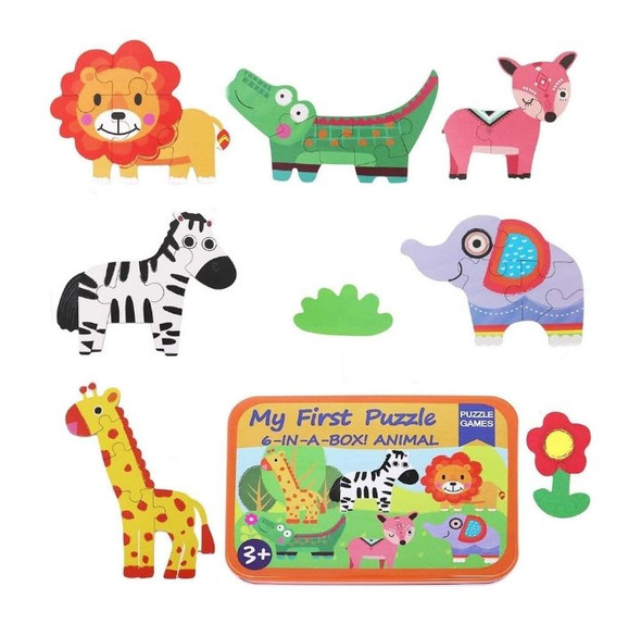6-in-a-Box Animal Puzzle Set product image