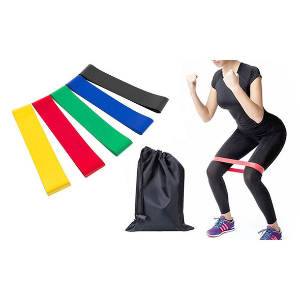 BounceZiez Home Workout Package Yoga Ball + 5 Pack Exercise Bands product image