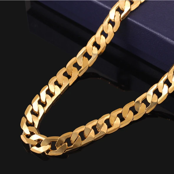 14K-Gold-Filled Cuban Chain Necklace product image