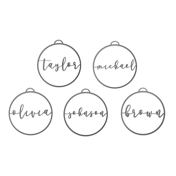 Personalized Christmas Ornaments (5-Pack) product image