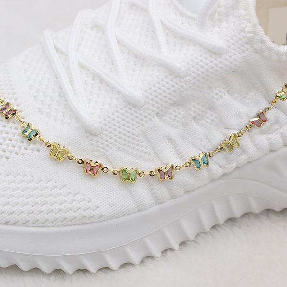 Multicolor Crystal Butterfly Ankle Bracelet product image