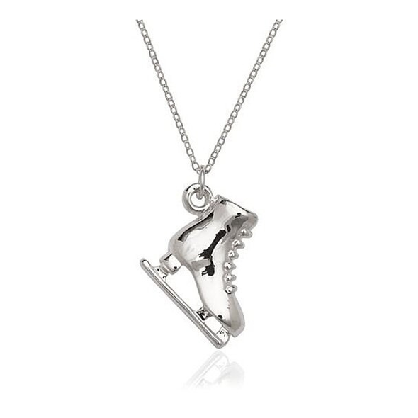 .925 Sterling Silver Skate Charm Necklace product image