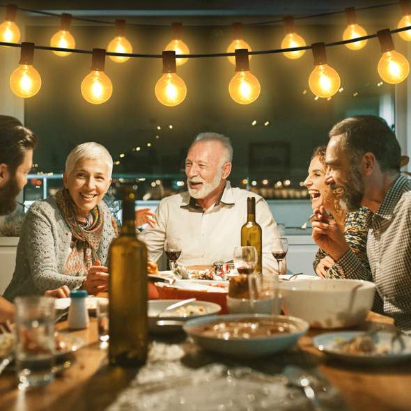 50-Foot Outdoor Globe String Lights product image