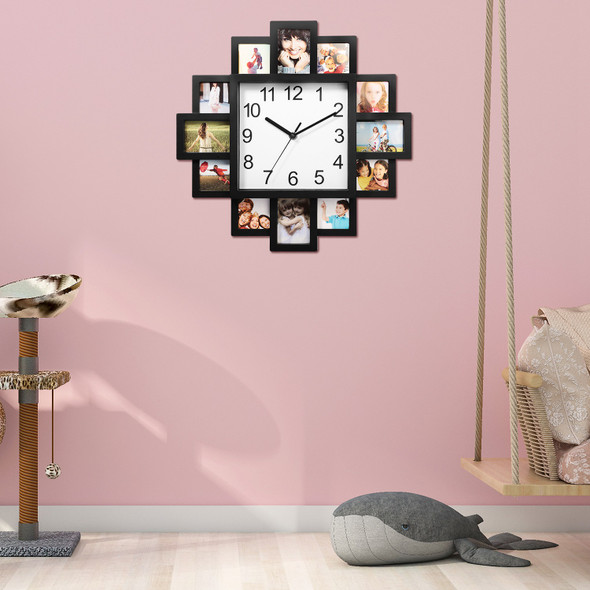 12-Picture Photo Frame Clock   product image
