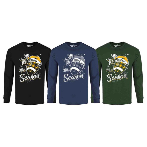 Men's 'Tis the Season' Football Team Long Sleeve Shirt product image