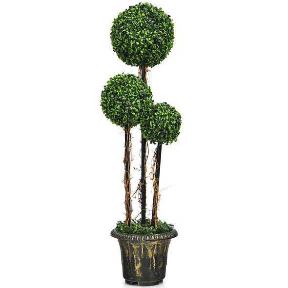 4-Foot Artificial Topiary Triple Ball Tree product image