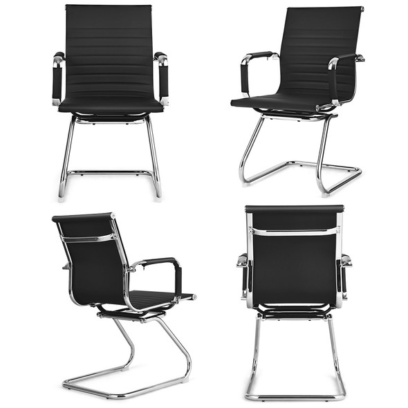 Heavy-Duty Conference Chair with Protective Arm Sleeves (Set of 4) product image