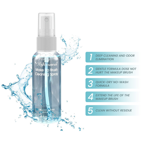 Make-up Brush No-Wash and Quick-Dry Cleaning Spray, 3.38 fl. oz. (2-Pack) product image