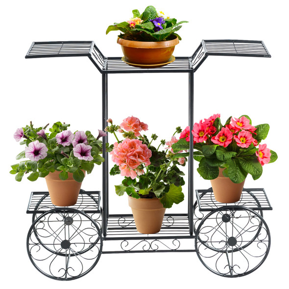 6-Tier Garden Cart Plant Holder product image