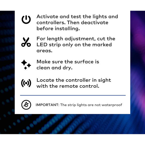  50-Foot RGB LED Strip Lights with 44-Key Remote (1- or 2-Pack) product image