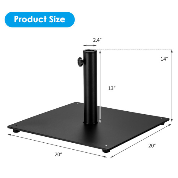 Goplus 36lb Weighted Square Umbrella Base Stand  product image