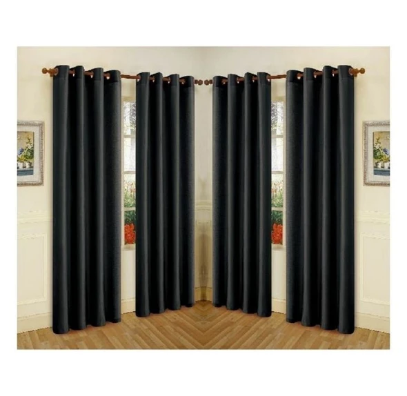 Semi-Sheer Faux Silk 84" Curtain Panels (4-Pack) product image