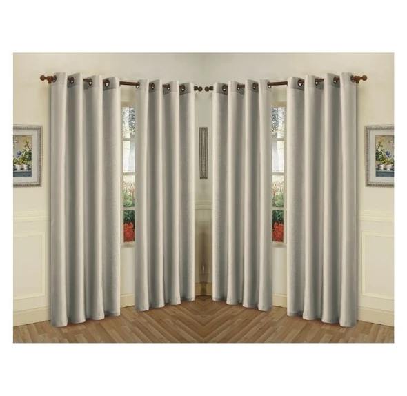 Semi-Sheer Faux Silk 84" Curtain Panels (4-Pack) product image