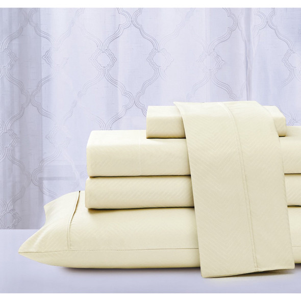 4-Piece Chevron Embossed Microfiber Sheet Set by Kathy Ireland® product image