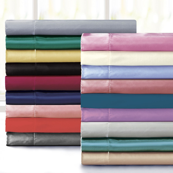 Bibb Home® Silky Satin 4-Piece Sheet Sets product image
