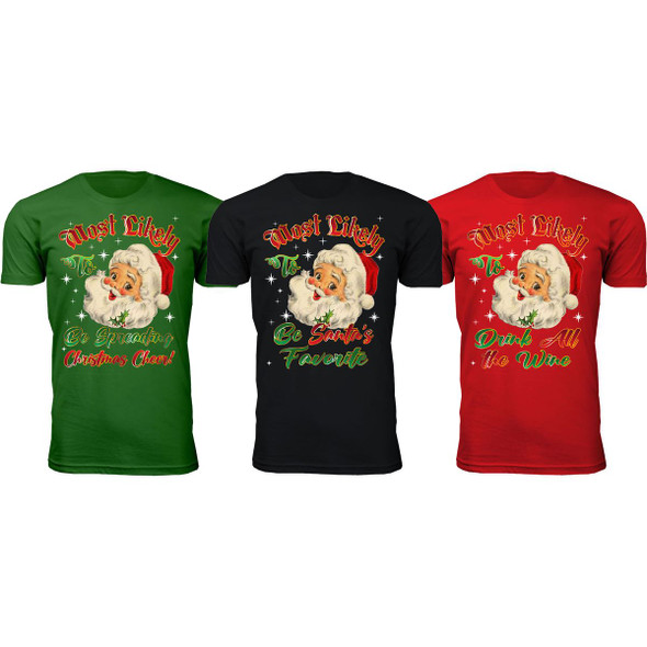 Men's Santa Claus Christmas 'Most Likely...' T-Shirts product image